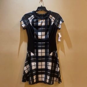 Chetta B black & white dress
